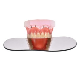 Angzhili 1 Piece Dental Intraoral Mirrors Dental Photography Mirrors Dental Reflector Mirror Dental Glass Two-sided Orthodontic Mirror Buccal Mirrors Occlusal Mirrors Dental Mirror Tools(1#)