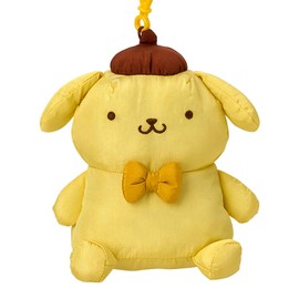 Sanrio 320463 Mascot Holder (Fluffy Shakizu) Pom Pompurin, Nylon, Polyester, ABS Resin, Recommended Age: 6 years and up, Strap