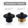 Matte Black Tub Drain and Overflow Kit with Single Hole
