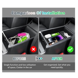 [New Facelift 2024] GAFAT Compatible with Kia Sorento MQ4 / Hybrid 2024 2025 2026 Centre Console Storage Box, Sorento MQ4 from 2024 Armrest Organiser Shelves, Sorento MQ4 Accessories 2024