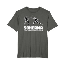 Scherma Schermitore Spadaccino Fioretto Spada Sciabola Maglietta