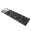 Round Key Bluetooth Foldable Keyboard with Touchpad Universal 140mAh Wireless