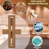 Red Cedar Sauna Timer, Wall-Mounted 360° Rotating 15 Minute Sand