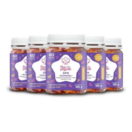 Flor De Jaguar | Pack 5 Dfn Gummies, 180 Gr Mandarina, Uva Y Fresa