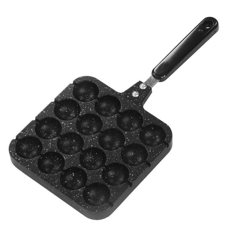 16 Holes Octopus Meatballs Pan Aluminum Alloy Takoyaki Baking Mold