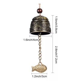 generic Campana De Dragón Clásico De 2 Piezas De Campana De Fengshui