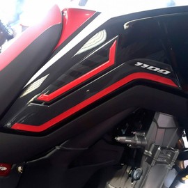labelbike - 2 x 3D Motorcycle Side Protector Stickers Compatible with Honda Africa Twin 1100L 2020 Onwards