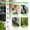 Joyzan Rain Chains for Gutters Outside, 8.5FT Adjustable Rain Catcher