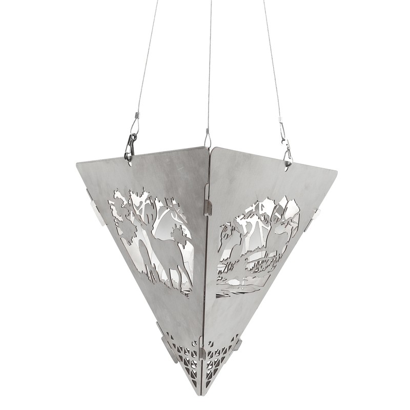 Triangular Campfire Grill Hanger Outdoor Portable Reindeer Bonfire Fire Pit