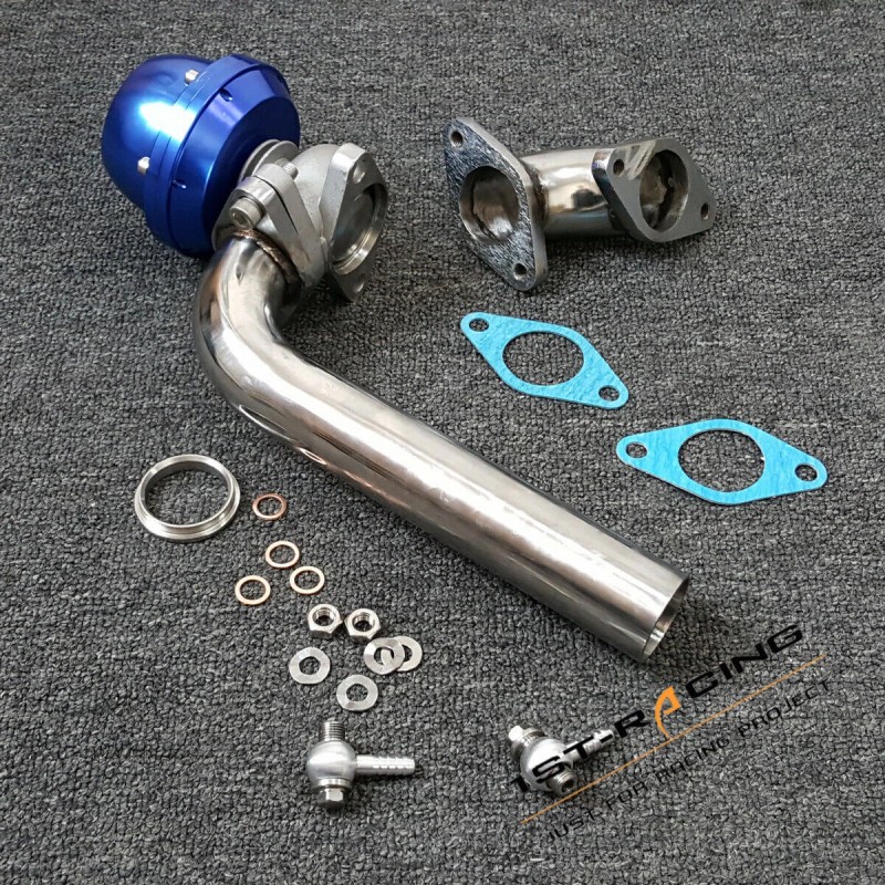 1st-racing FOR Tial 35mm 38mm Turbo External wastegate+Outl