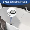 YXL 2Pcs Bath Plug Replacement, Bathroom Sink Plug, Universal Rubber