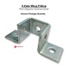 Generic (HDG) 5-Hole Double Corner Wing Fitting Bracket Unistrut Channel