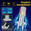 SHENKENUO 2X H7 LED Headlight Bulbs High/Low Beam For Suzuki