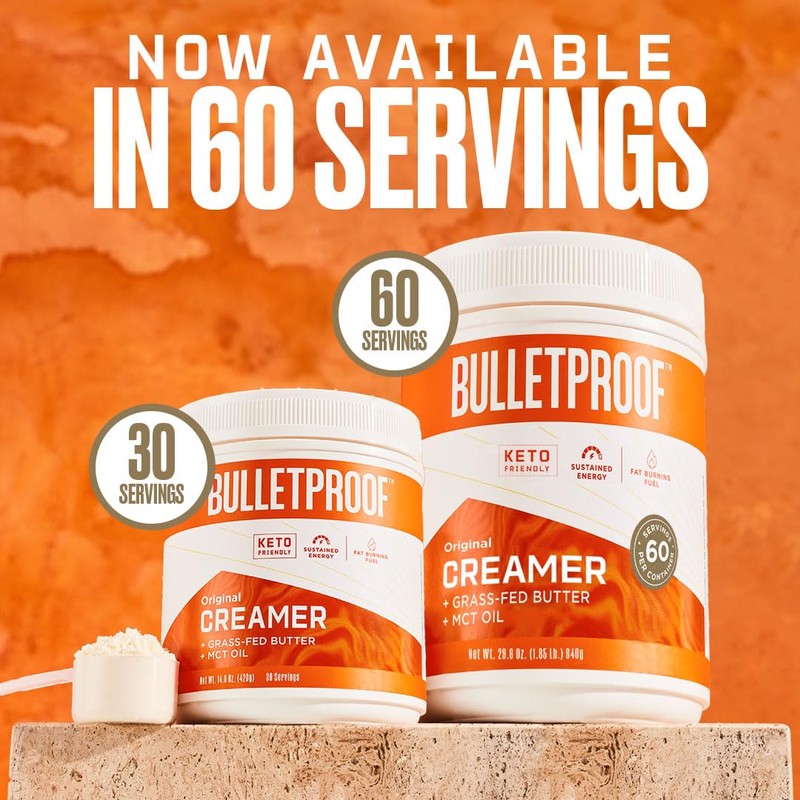 Bulletproof Original Creamer, 14.8 Ounces, Keto Coffee Creamer with MCT