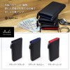 Spirimo Men's Long Wallet, Carbon Leather, L-Shaped Zipper, Genuine Leather,