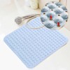 Shower Mat, Non-Slip Square Bath Mat, 48 x 48 cm,