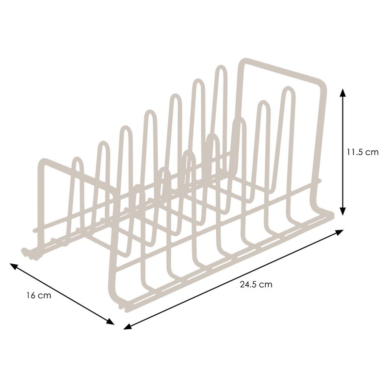simplywire - Plate Rack/Drainer - Kitchen Cabinet Organiser - Small