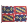 Burgundy Flag 3' x 5' External use rings