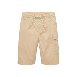 TOM TAILOR Boys' Children's Loose Fit Cargo Shorts, 22201 - Cream Toffee
