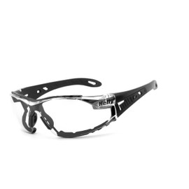 HELLY® - No.1 Bikereyes® | Biker Glasses, Motorcycle Sunglasses, Motorcycle Goggles | Anti-Fog, Windproof, Shatterproof, Cushion & Strap | Top Wearing | Glasses: Moab 5 (Clear)