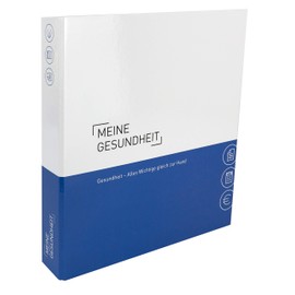 Theme Ring Binder with Tabs / Dividers - Health - Optimal Structuring / Storage of All Health Documents With Writeable Doctor Address List and CD Case