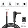 EAHOSUCC Single Short 0.3M/1FT 22AWG 5.5mm x 2.1mm 90 Degree