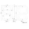 Metzler Modern House Number Made of Solid Steel – Modern