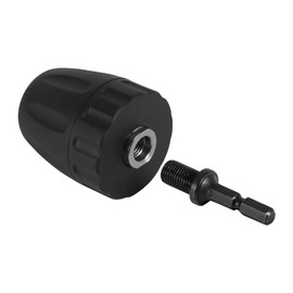 DeWin Chuck Screwdriver, Adapter Drill Bit 3/8-24UNF 0.8-10MM Keyless Drill Chuck Clip with 1/4'' Hex Shank Adapter