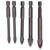 5Pcs Cross Tile Drill Bit Carbide Hex Shank Drills Bits