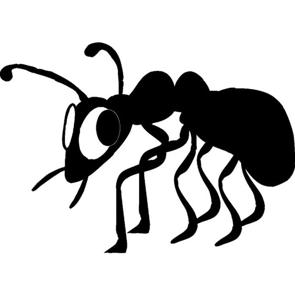 'Funny Ant' Rubber Stamp - Unmounted Design for Crafting &