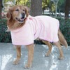 DOTEYAYP Dog Drying Coat with Hood, Adjustable Soft Wrap Bathrobe
