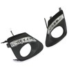 HECASA Front Fog Light W/Bezel Compatible with 2011-2013 Toyota Corolla