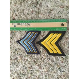 Sergeant Stripes/2 Patches Per Set /Brand New/*Note Currently Out Of Gold*