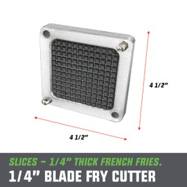 ChefWurx 1/4 ” Cutting Blade — Commercial Grade French Fry Cutter Replacement Blade, Slice Potatoes into 1/4” Shoestring Carnival-Style French Fries – Compatible with ChefWurx Commercial Fry Cutter