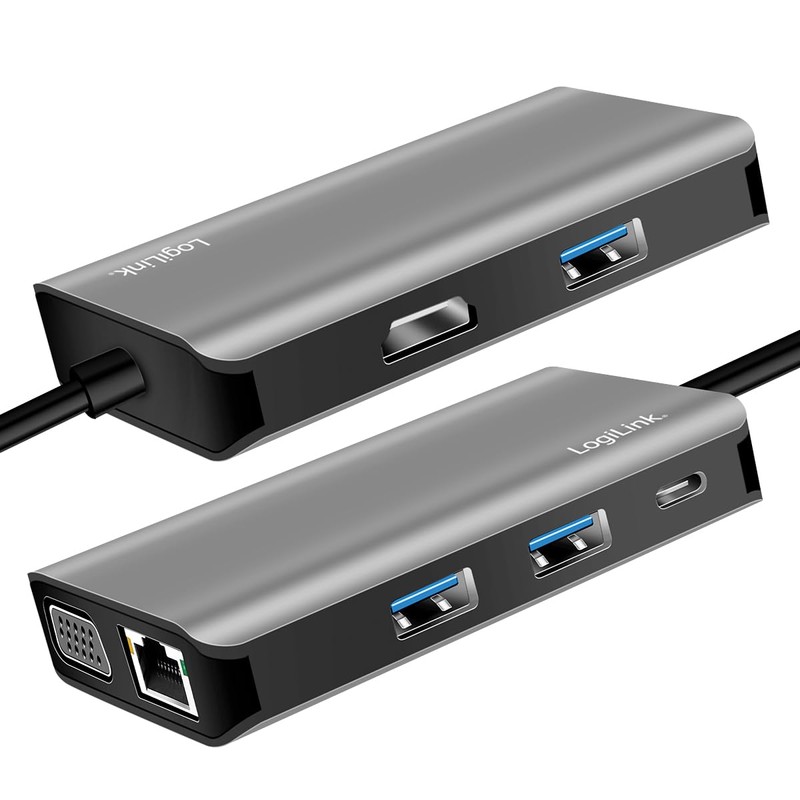 USB 3.2 Gen 1 Docking Station 7-Port with USB-C Port