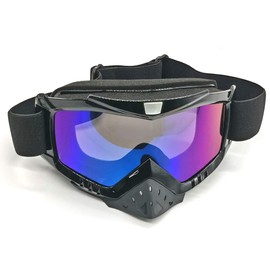 ZSADZS Motorcycle Goggles, Off-Road Motorcycle Goggles, Anti-Fog UV Bicycle Goggles, Nose Goggles, Flexible, Dustproof, Windproof, Shockproof, Wide View, UV Protection, Anti-Fog, Anti-slip, Easy to