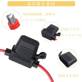 Car Fuse Holder Splashproof Flat Fuse Holder Car Waterproof Inline Fuse Holder Mini Fuse and Fuse Holder Kit Standard Flat Inline Fuse Holder 16AWG Harness Mini + Small + Medium 1 Each (3 Pcs)