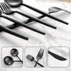 Matte Black Silverware Set for 4, IBIILII JEFF 20 Pieces