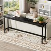 FAMIDGE 35'' High Behind Couch Table, Narrow Console Table with