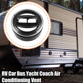 ACROPIX 84mm OD A/C Air Condition Outlet Vent Universal for RV Car Bus Yacht Coach Black - Pack of 1