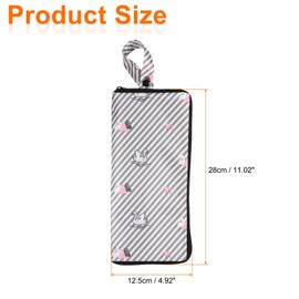 HARFINGTON Wet Umbrellas Bag 4.9" x 11" Superfine Fiber Strong Water Absorption Umbrella Case Cover Portable Waterproof Case for Storage Travel Home Outdoor, Gray