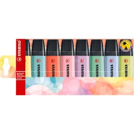 STABILO BOSS ORIGINAL Pastel - Estuche con 8 colores