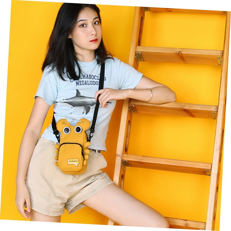SHOWERORO Cute Crab Crossbody Bag Stylish Square Cellphone Purse for