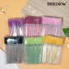 50 Pieces Eyelashes/Eyebrows Brushes, 10CM Lash Removal Cleaning Tools, Crystal