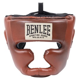Benlee Leather Head Protection Premium Head Guard L/XL Brown/Black/Beige, 199043