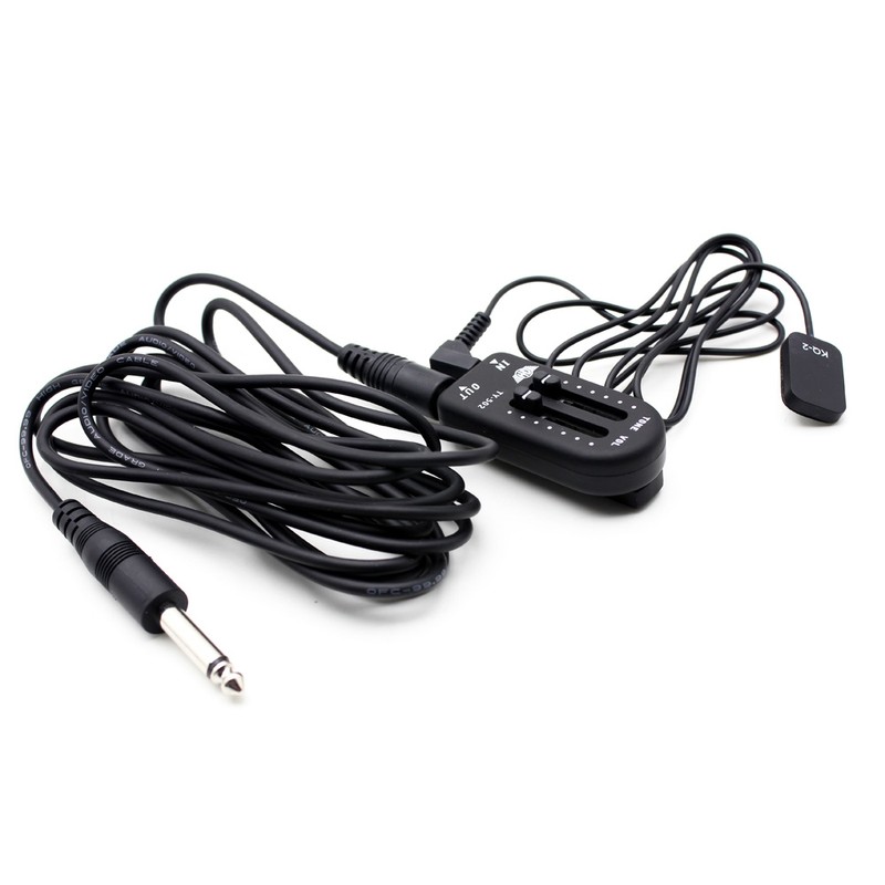 KQ-2 Piezo Contact Pickup Transducer with Volume Controller Tuner Audio
