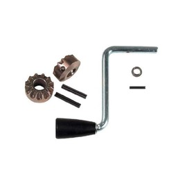 Fulton Replacement Part, Sidewind Crank Kit, Handle, 5-51/64-Inch Radius Assembly and Gear 2000-Pound Jacks