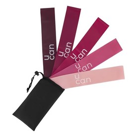 U can - Ligas Banda de Resistencia de Latex para Fortalecer | Ejercicio en casa y Gimnasio | Loops, Pilates, Barre, Ejercicio funcionales, Gimnasio | 