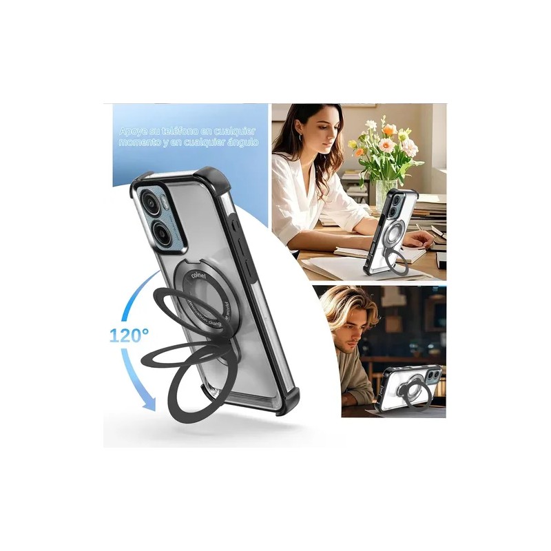 Funda Para Moto E15 / G05 Anti-caída Con Soporte De