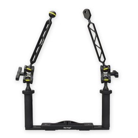 Sea frogs Aluminium Tray/Grip for Underwater Camera Housings, Bracket with 1 inch Ball Clamp and 1 inch Ball Arm